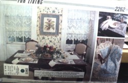2262 VOGUE LACY DOUBLE -KING CANOPY, DUVET, PILLOWS, BABY QUILT PATTERN